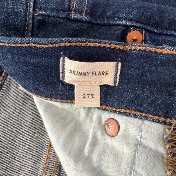 27 Tall Madewell Skinny Flare Dark Blue Flare Jeans